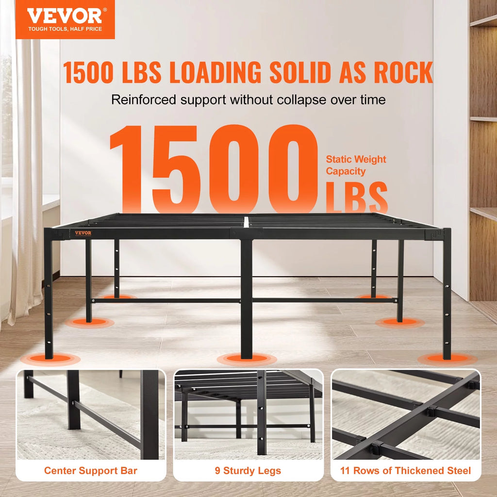 Full Size 18 inch Metal Bed Frame K466889