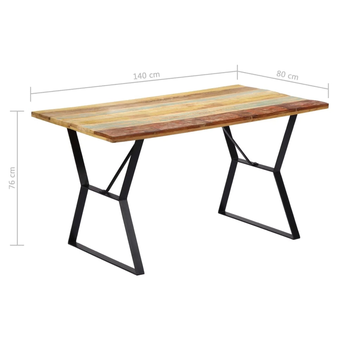 Solid Reclaimed Wood Dining Table W63071