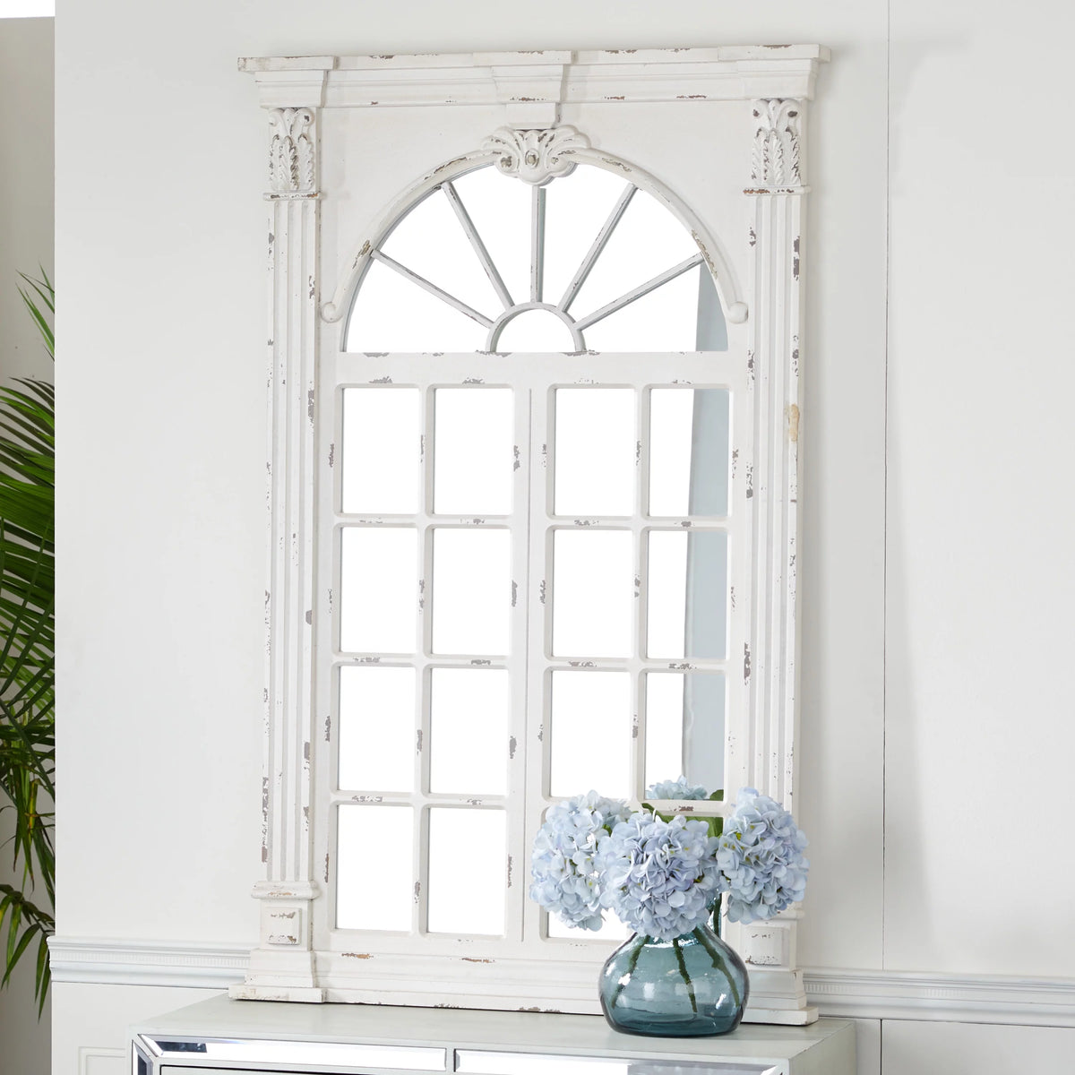 Cream Arched Wall Mirror C827