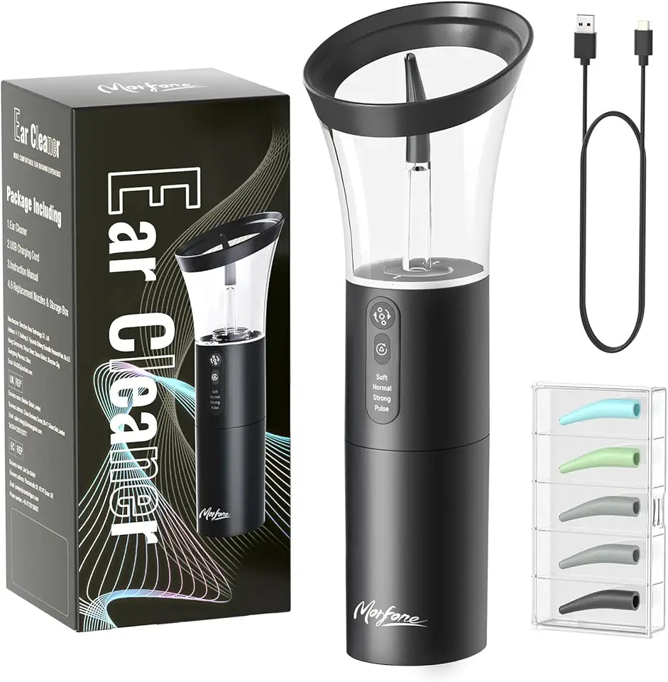 Electric Ear Cleaning Kit 4 Pressure Modes USB Rechargeable Q250