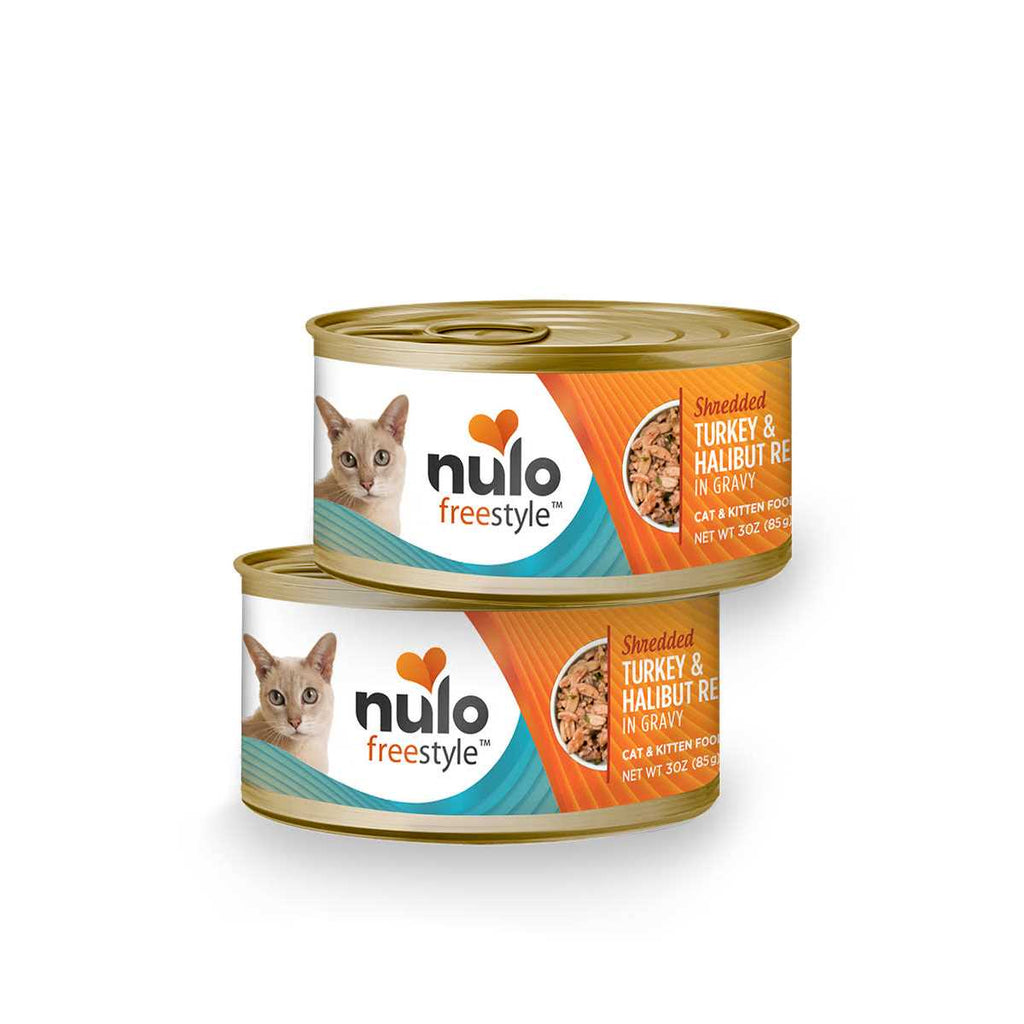 Shredded Turkey & Halibut Canned Cat Food J7078