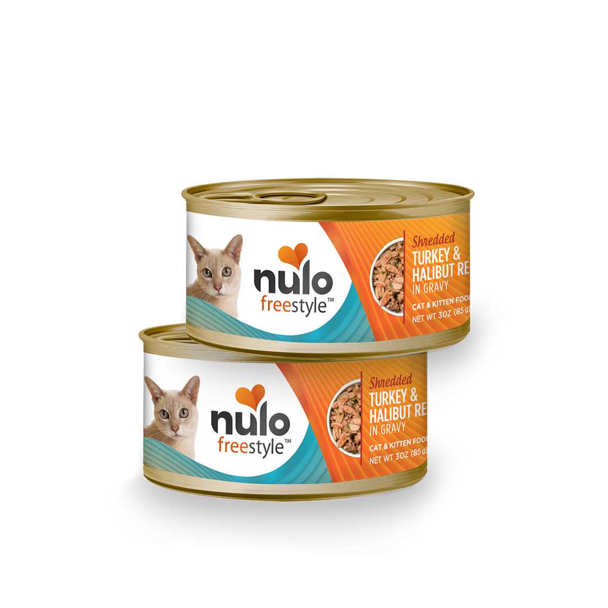 Shredded Turkey & Halibut Canned Cat Food J7078