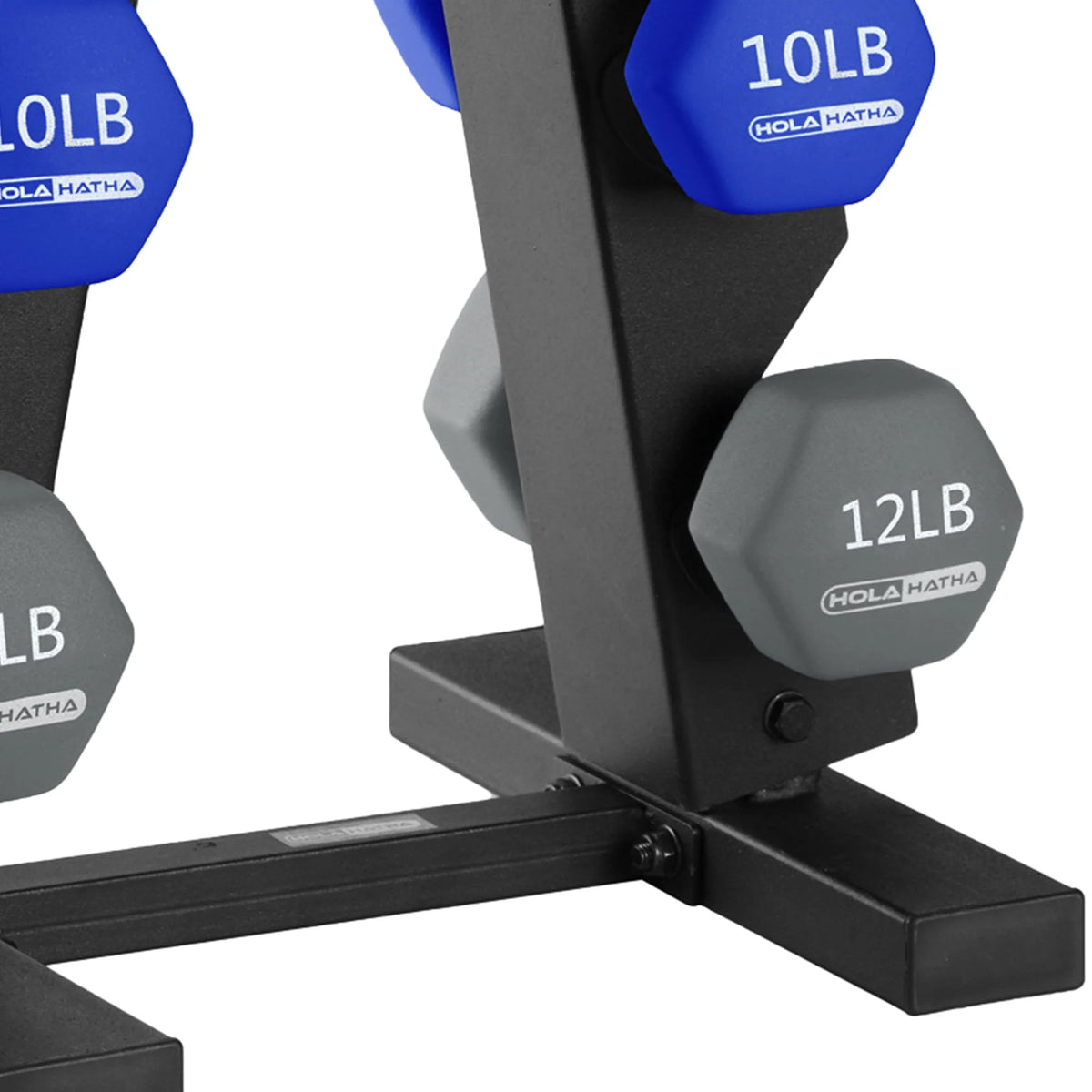 3, 5, 8, 10, & 12 lb Neoprene Hexagon Dumbbell Weight Set with Stand J937501