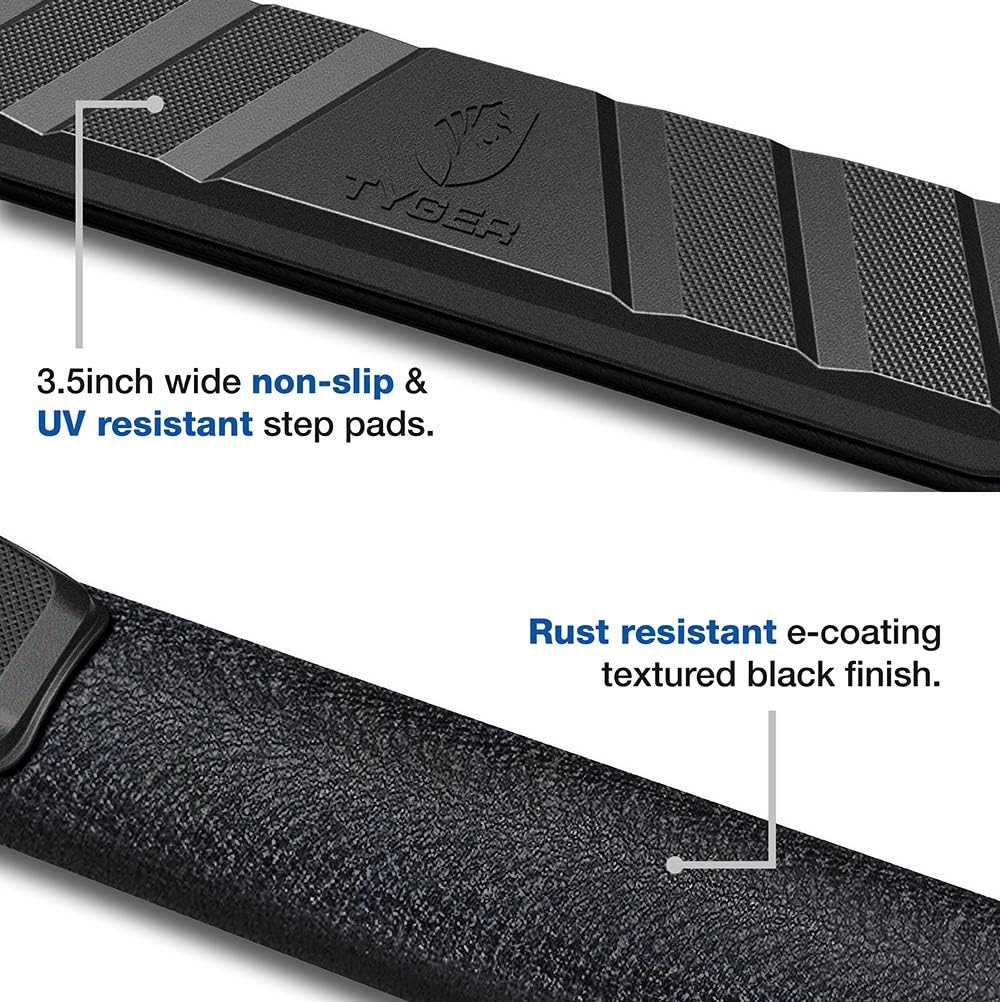 Textured Black 3.5 inch Running Boards E196068