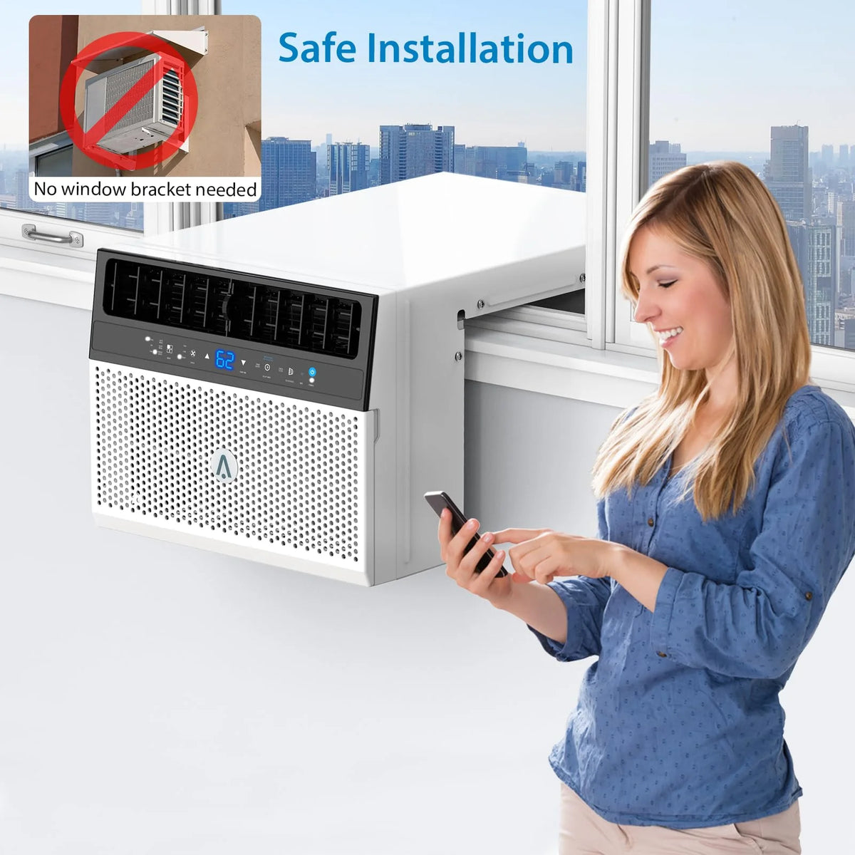 8000 BTU Window Air Conditioner with Remote Control R541052
