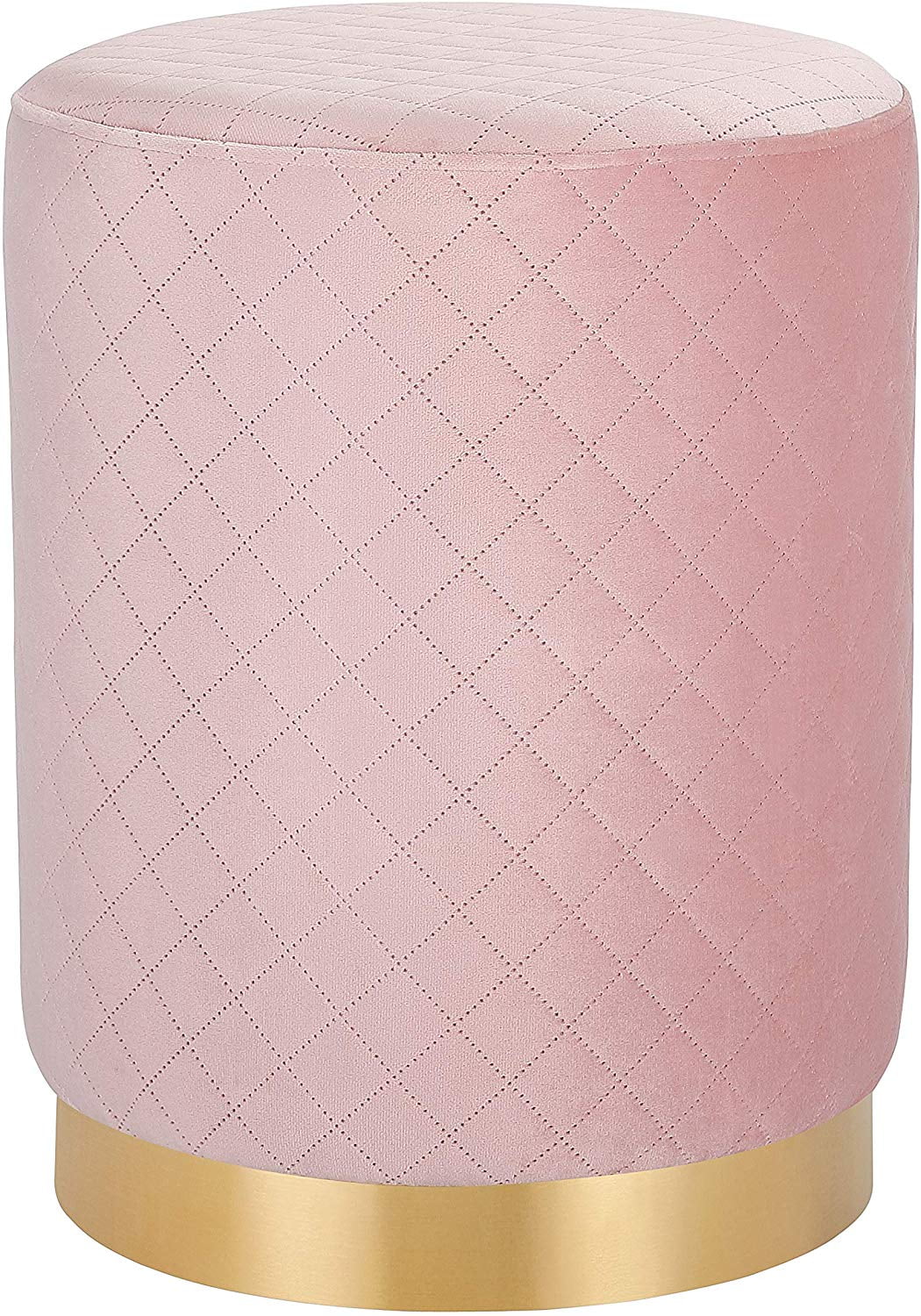 Round Velvet Ottoman Foot Stool J37024