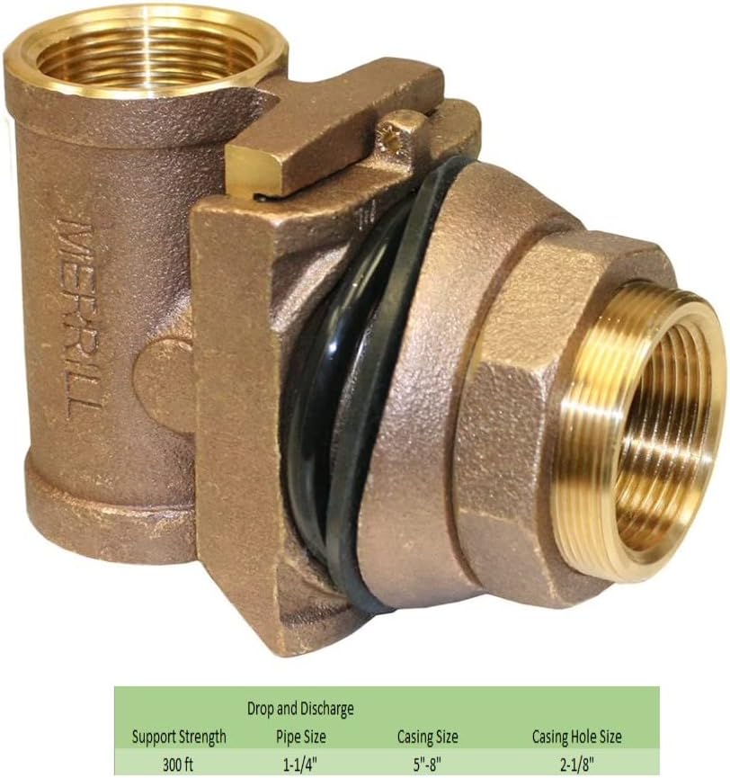 No Lead Brass 1-1/4 Pitless Adapter U45777