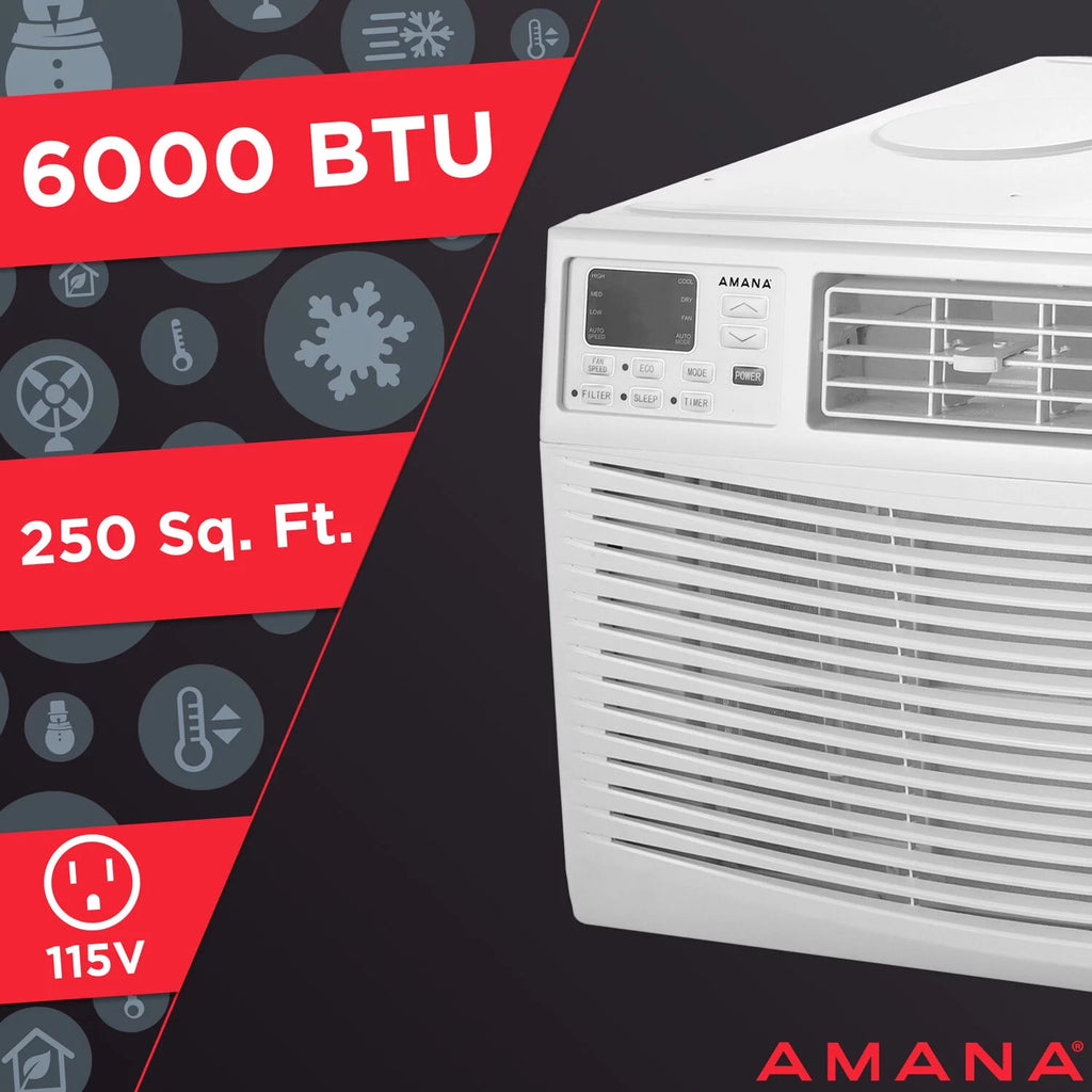 8,000 BTU Window-Mounted Air Conditioner with Remote Control M653959