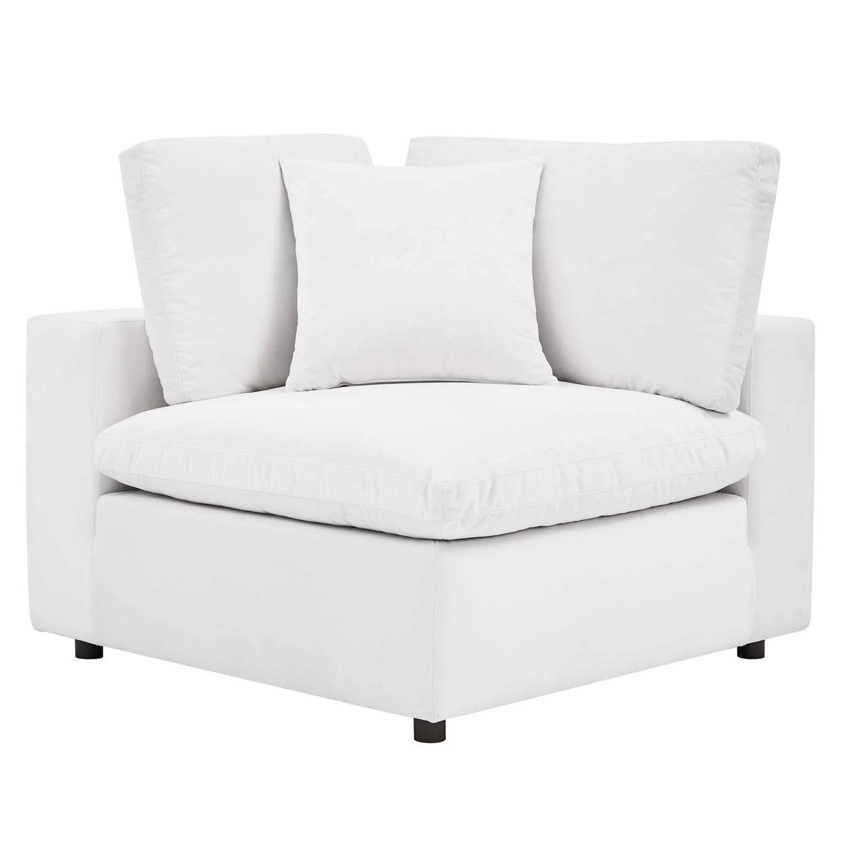 White Velvet Sectional Sofa Set P545530