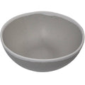 1.5 qt. Glazed Grey Melamine Bowl with White Trim Z154586