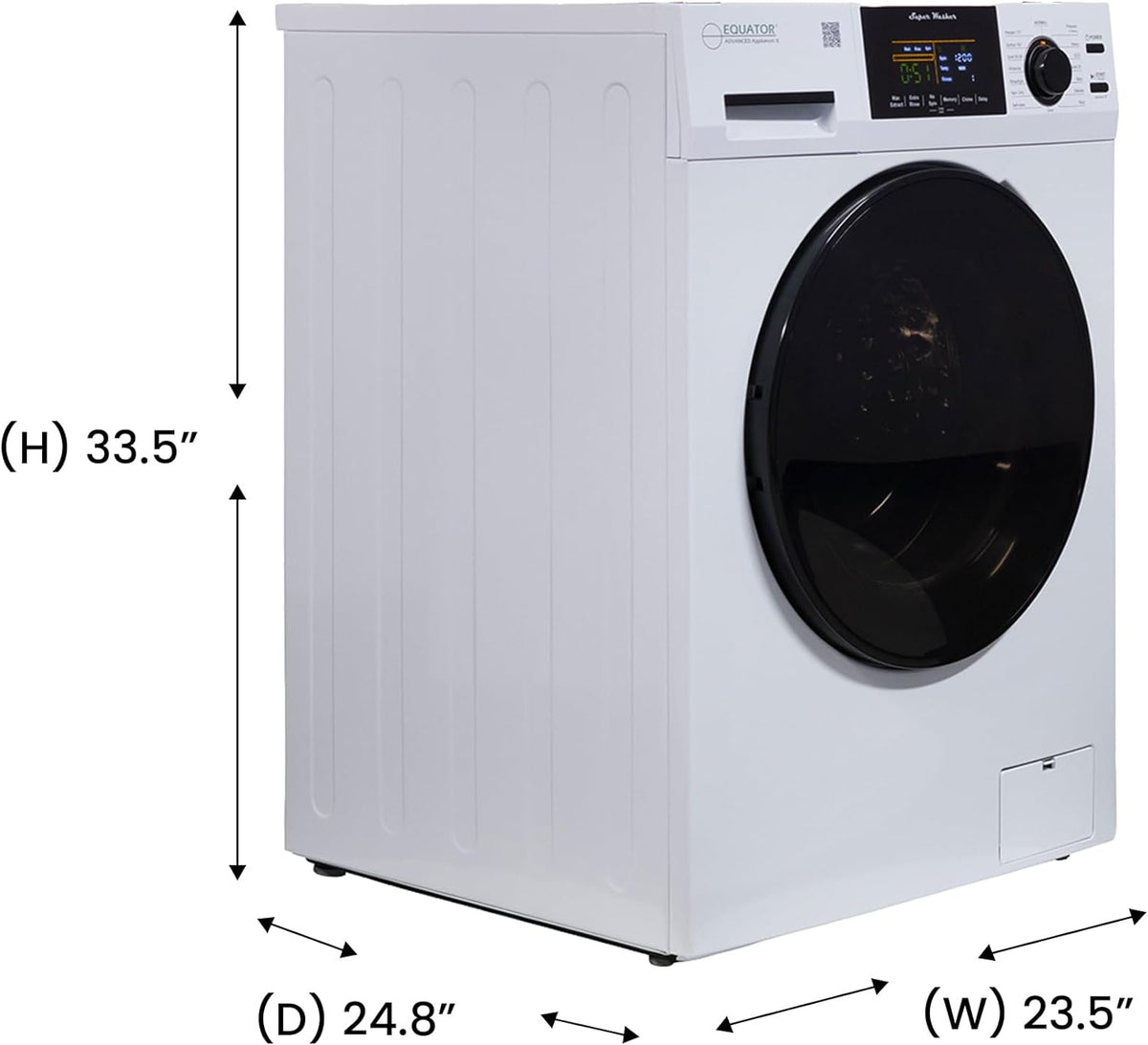 Digital Washer 1.9cf 110V + Vented Dryer 4cf 110V E276
