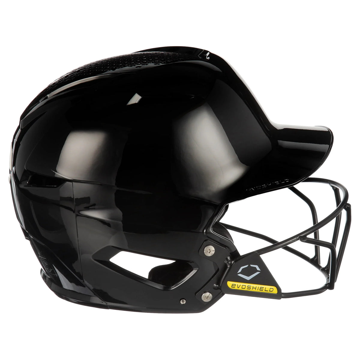 Youth Navy Gloss Finish Batting Helmet with Facemask V3458