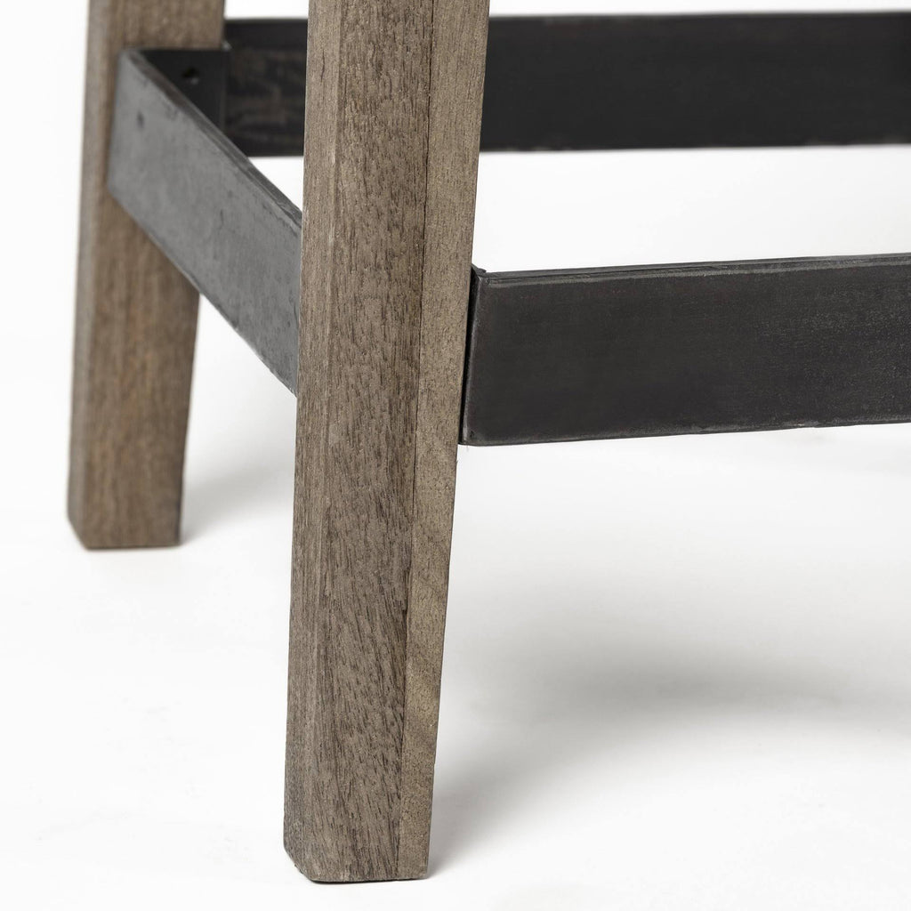 Brown Wood Stool K27886