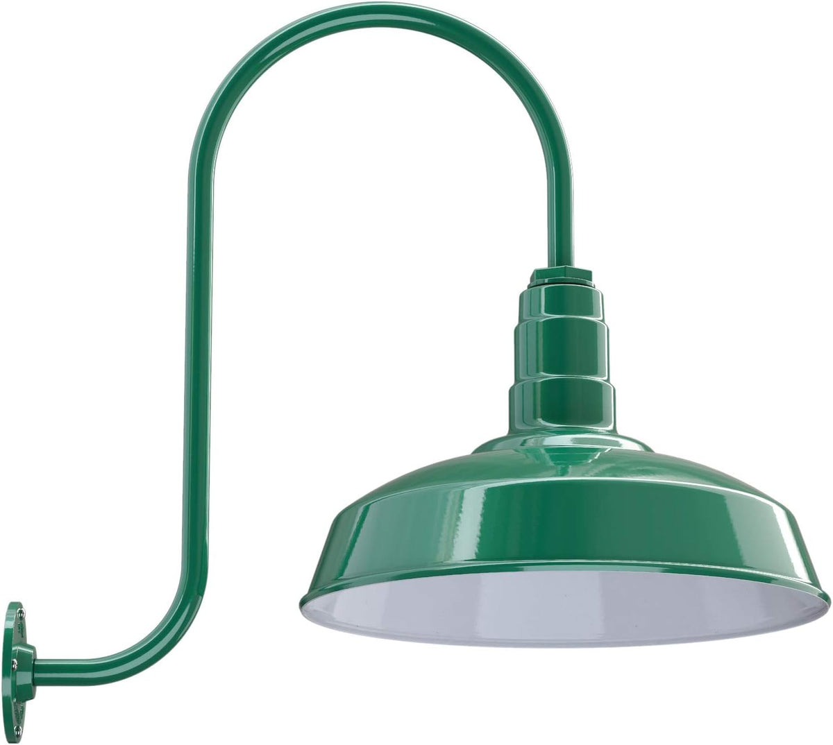 16 Dome 23 Gooseneck Galvanized Outdoor Wall Mounted Barn Light J6646