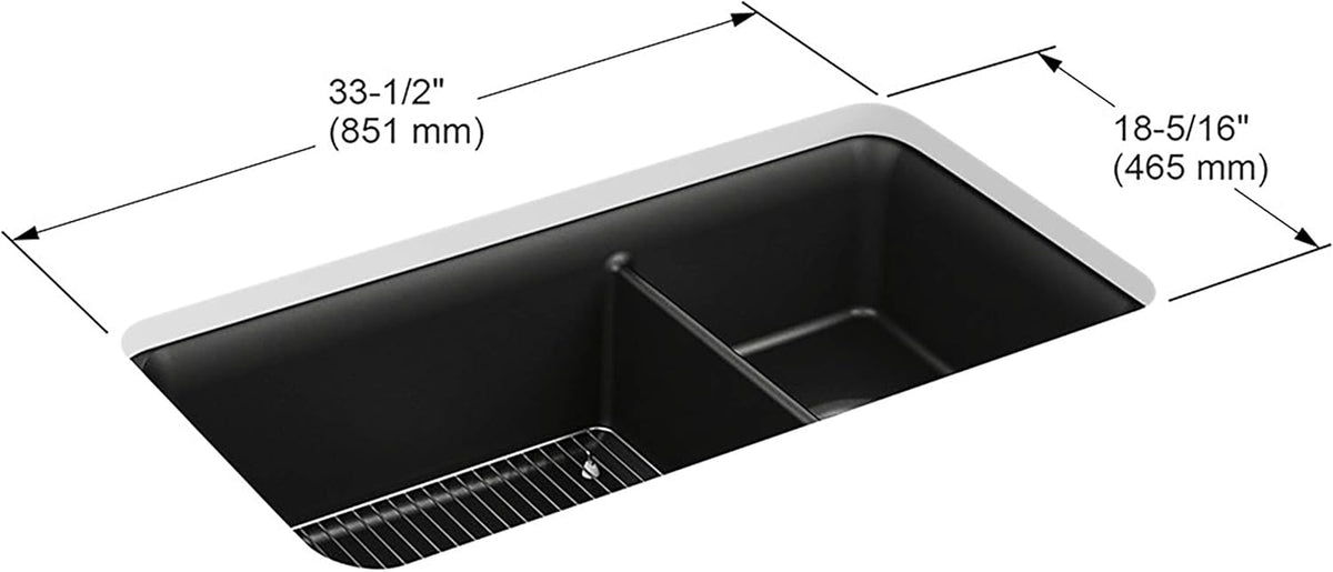 Matte Black 36 Minimum Base Cabinet Width C464