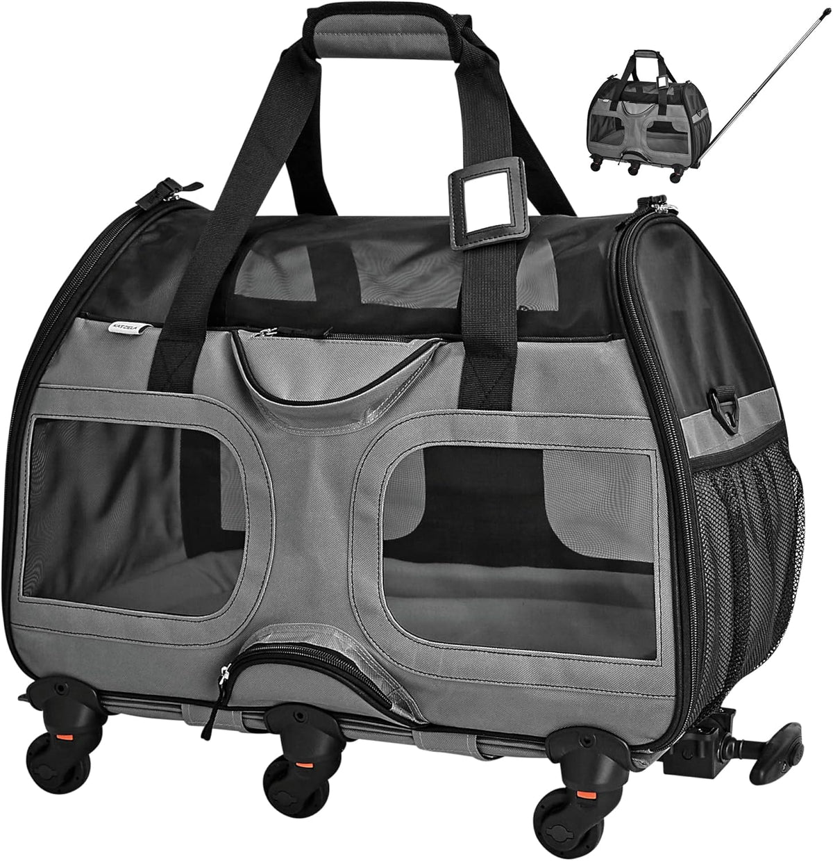 Airline Approved Soft Sided Pet Carrier with Wheels Q3561