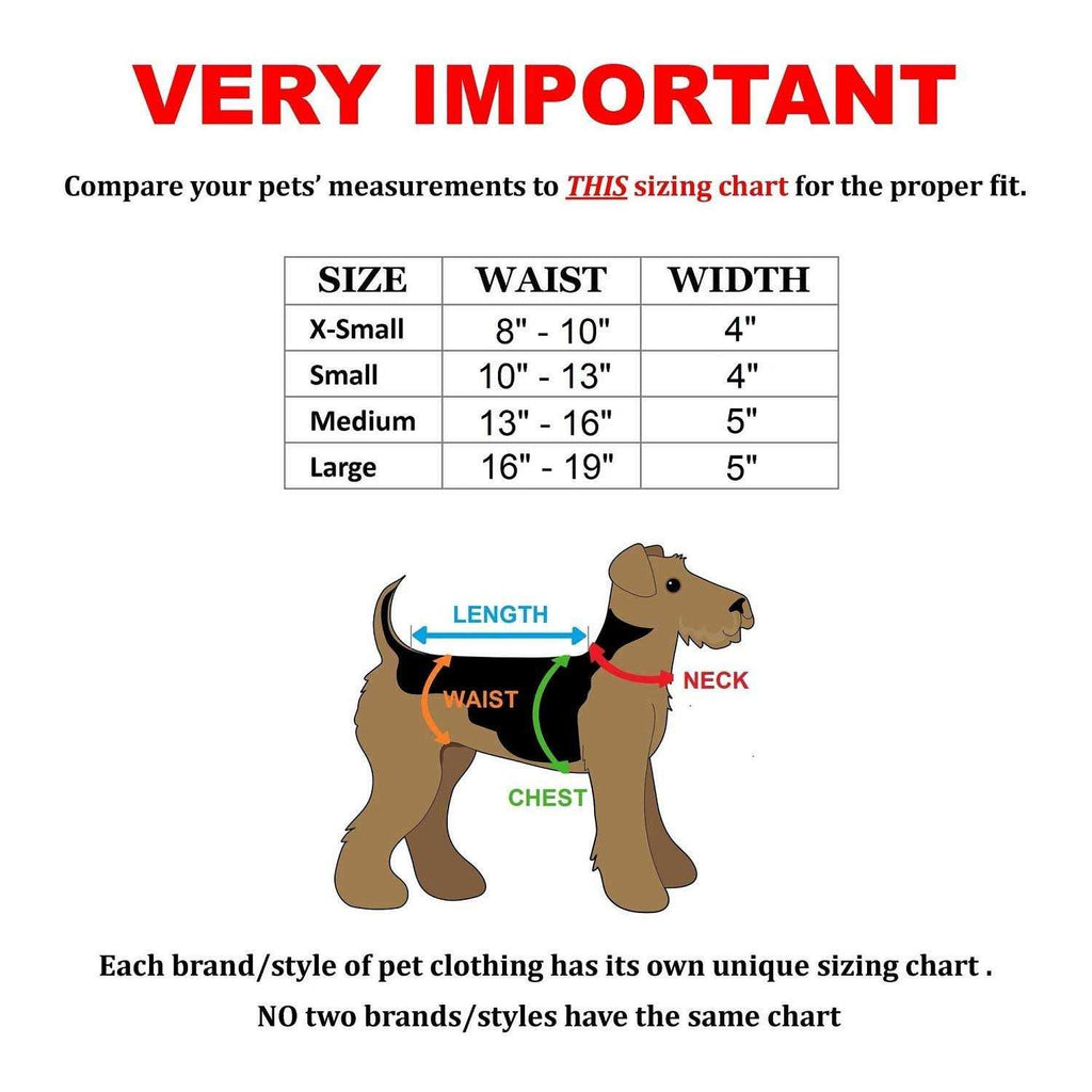 Washable Fleece Dog Diaper with Suspender S93539