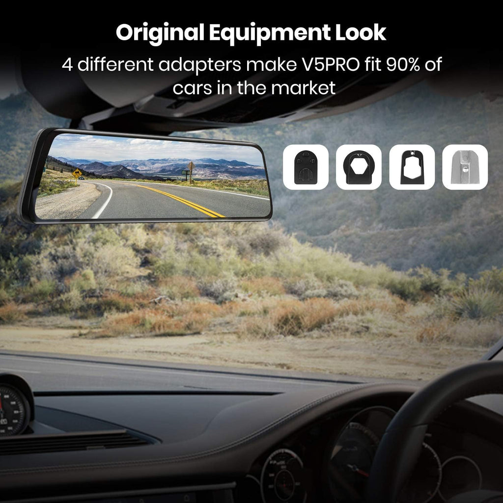 Rear View Mirror Camera with 9.35'' Touch Screen, Dual 1080P Night Vision T349897