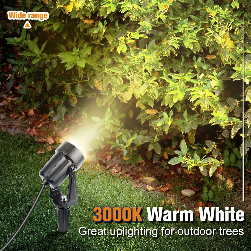 Warm White 12W Waterproof LED Landscape Lights 4 Packs I482705