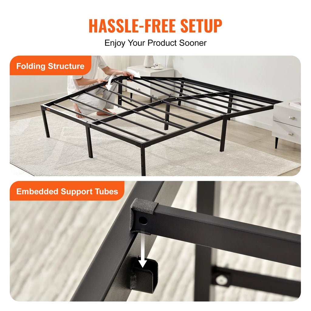 Full Size 18 inch Metal Bed Frame K466889