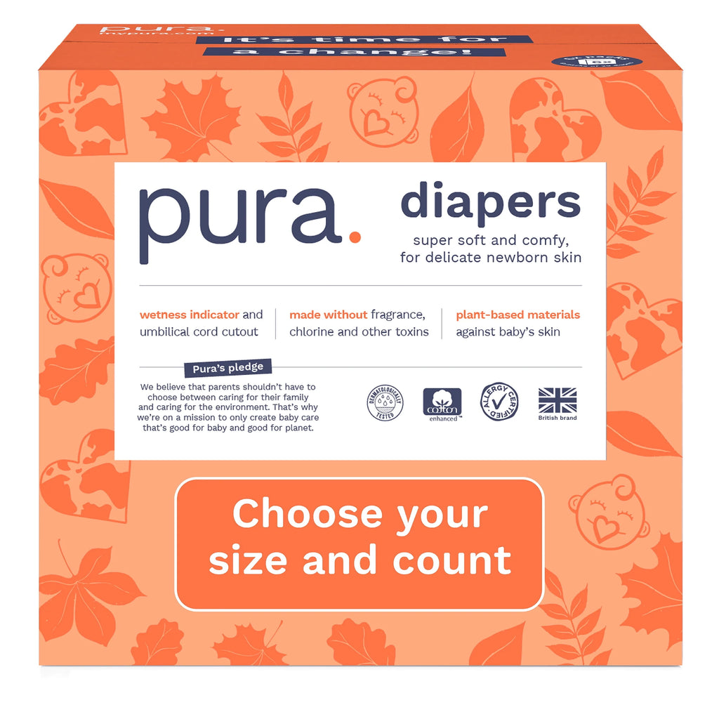 Sensitive Soft Sustainable Baby Diapers Size 1, 96 Count N374961