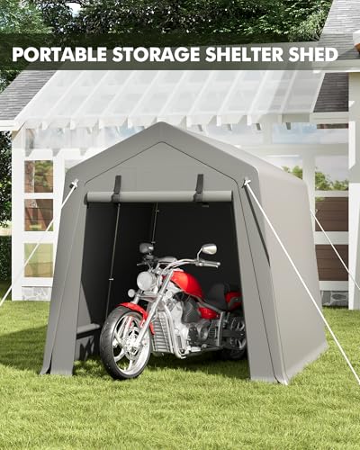 6x8 FT Waterproof Portable Storage Shed K583859