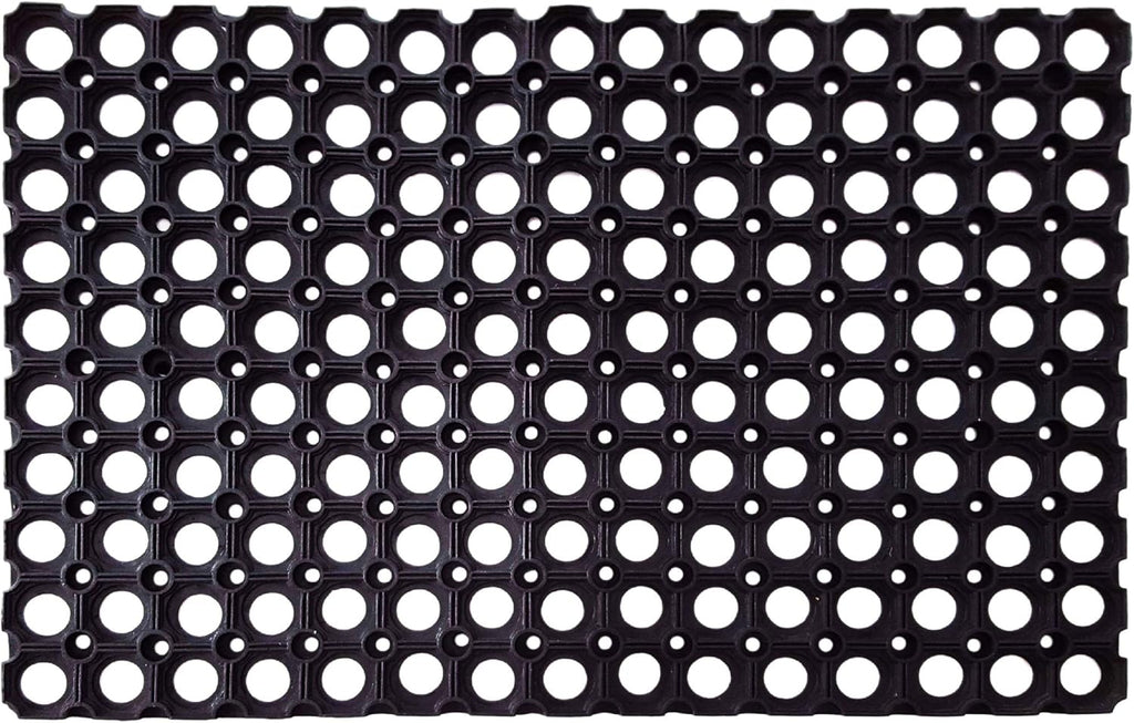 Interlocking Rubber Drainage Floor Mat 24 x 16 inches 12 Mats M3491