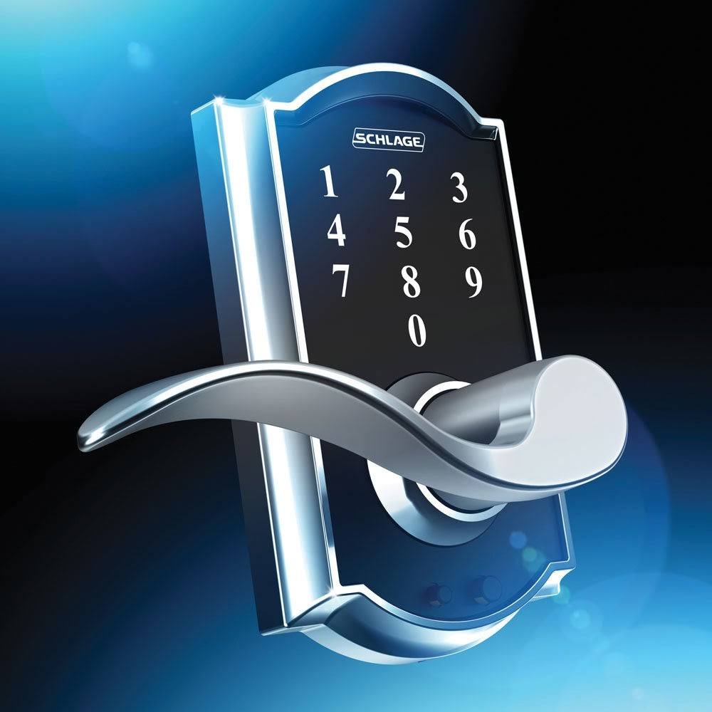 Bright Chrome Touch Lock with Accent Lever Z636073