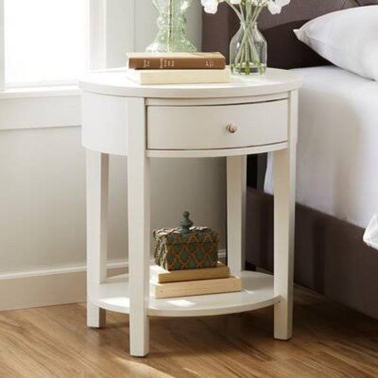 White End Table with Storage B3354