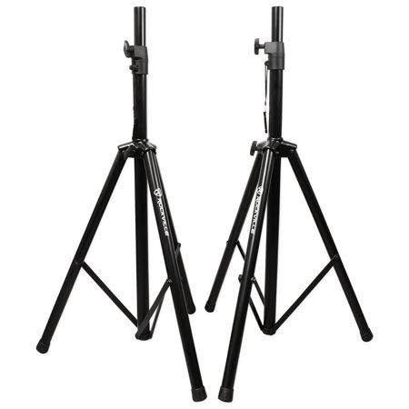 Rockville Tripod DJ Speaker Stands White Covers F842