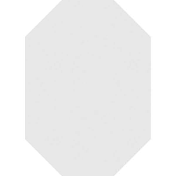 Vertical Elongated Octagon Surface Mount PVC Gable Vent A32995