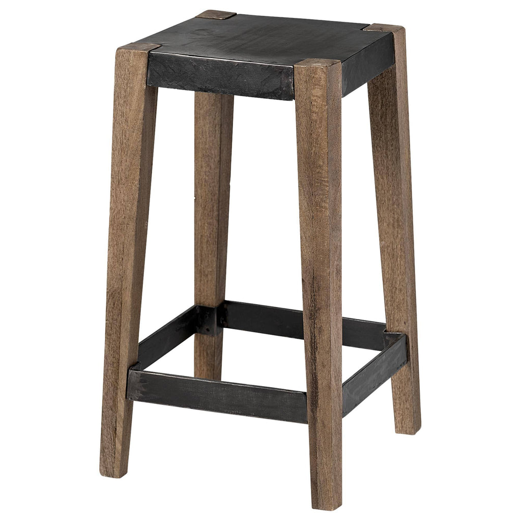Brown Wood Stool K27886