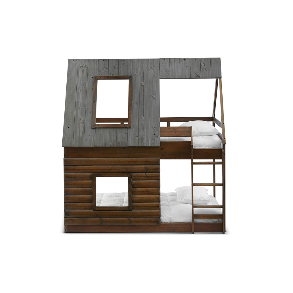 Twin Bunk Beds with Ladder X948046