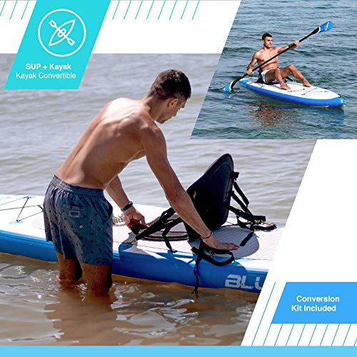 Inflatable Stand Up Paddle Set with Backpack, Paddle, and Pump V9008