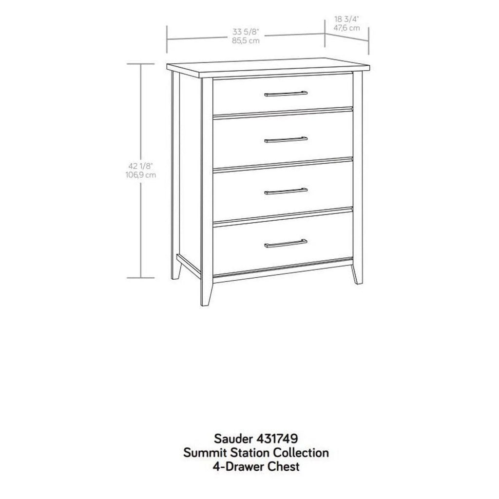 Engineered Wood 4-Drawer Bedroom Chest T30011