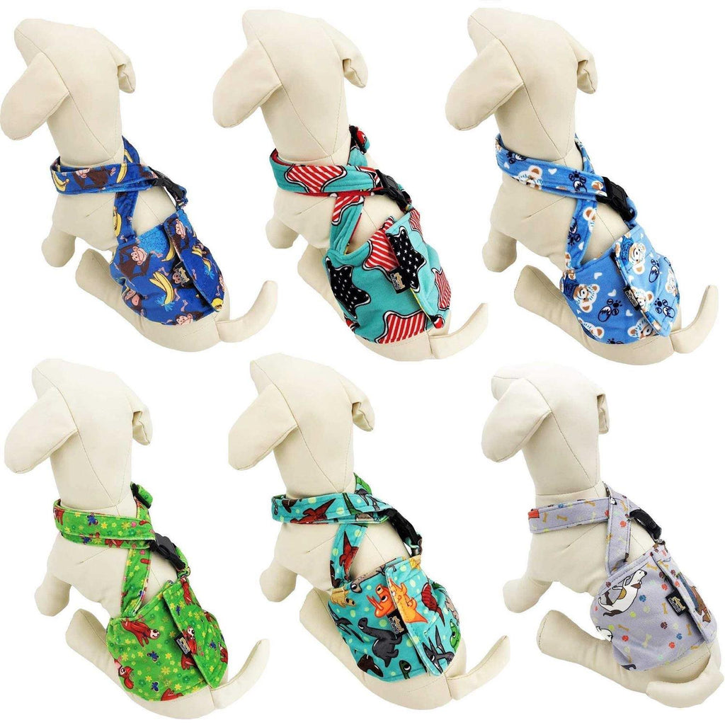 Washable Fleece Dog Diaper with Suspender S93539