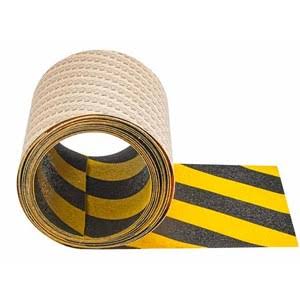 Black Yellow Slip-Resistant Tape 2 in x 60 ft V48768
