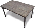 Grey Wood Veneer Distressed Dining Table D520