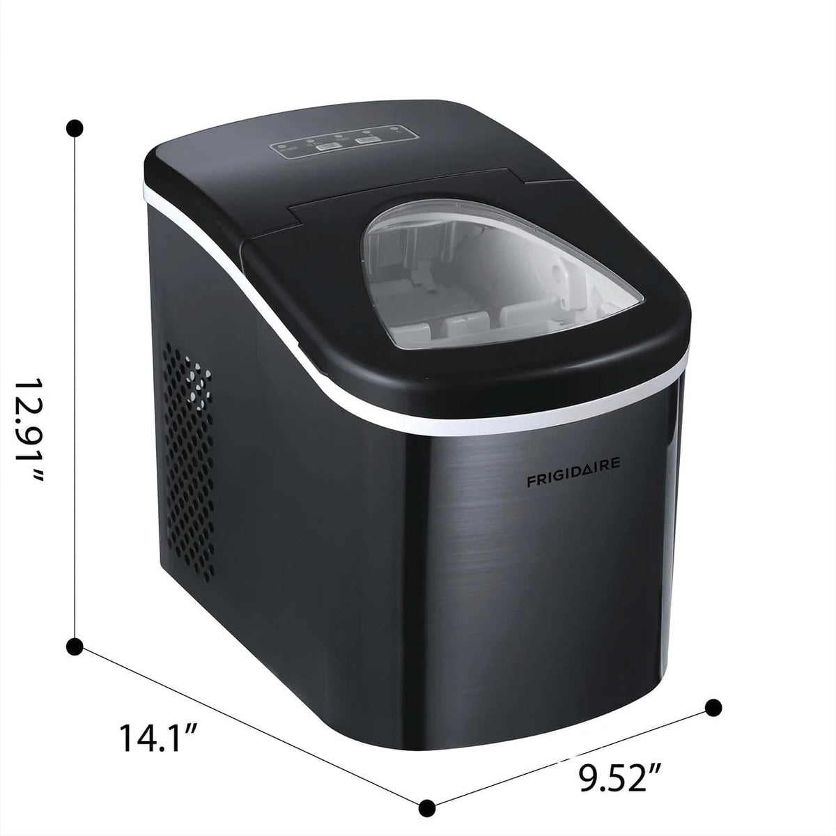 2.3 Qt. Stainless-Steel Counter Top Ice Maker O623
