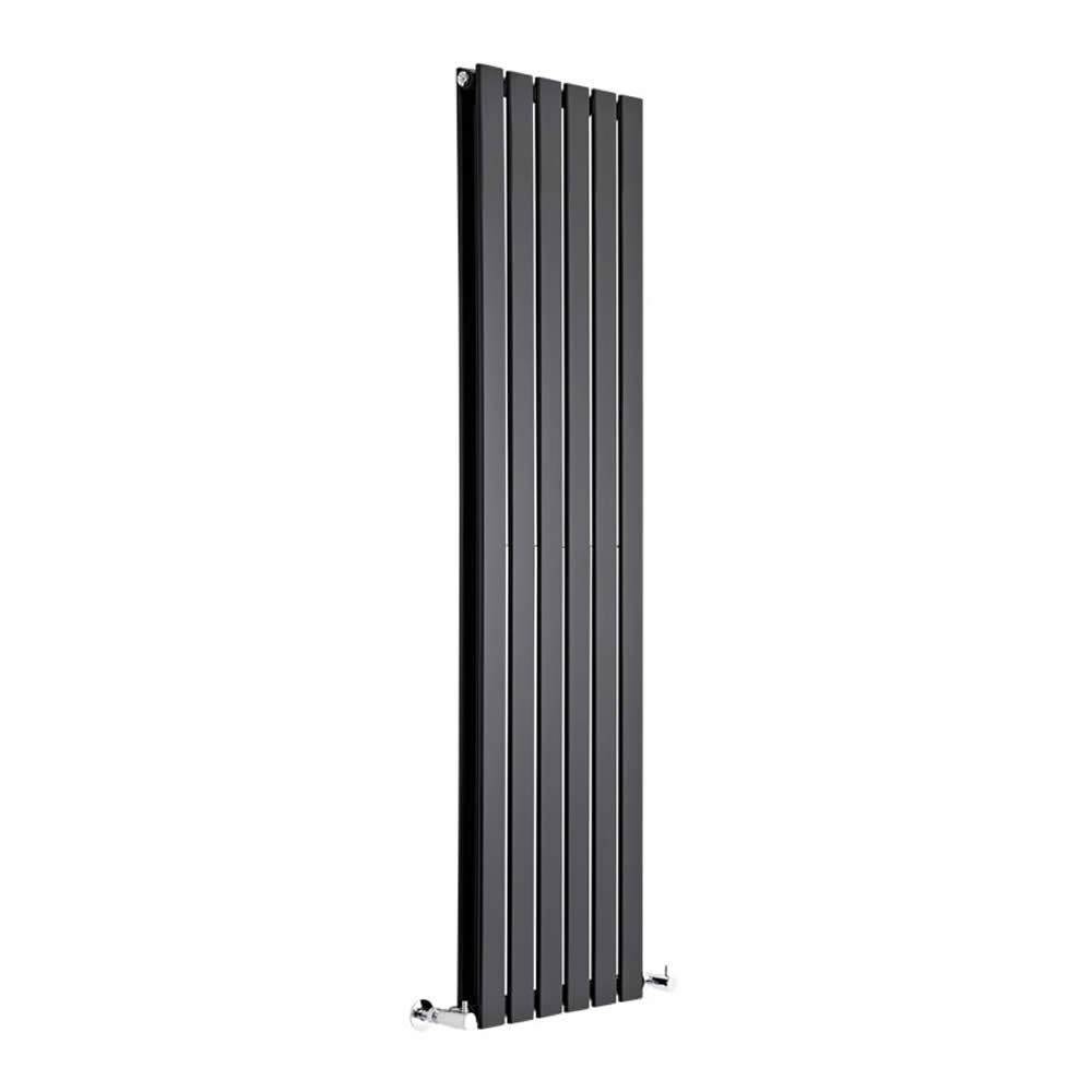 Black Vertical Hot Water Radiator W82680