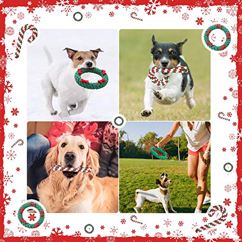 2 Pieces Dog Chew Toy and Candy Cane Rope Toy C592572