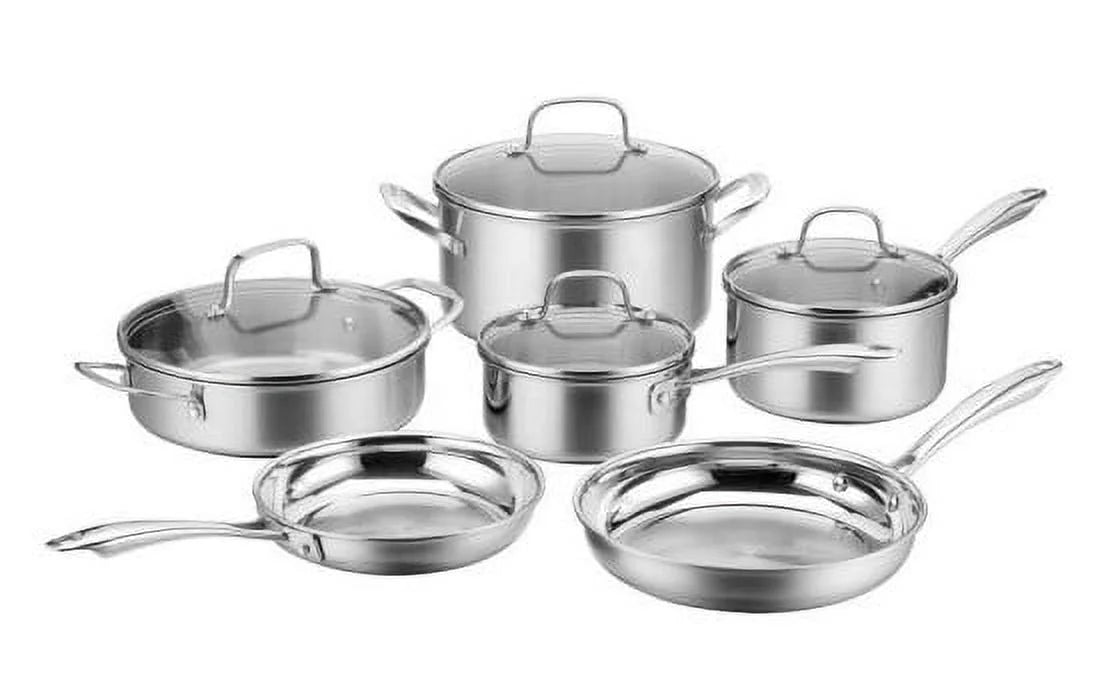 10-Piece Stainless Steel Cookware Set V81446