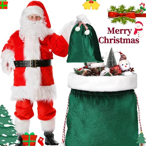 Large Red Velvet Drawstring Gift Bags G47787