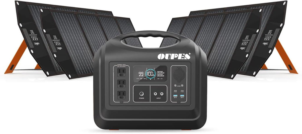 1800W 1488Wh Portable Power Station with 400W Panels K8531