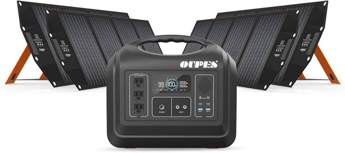 1800W 1488Wh Portable Power Station with 400W Panels K8531