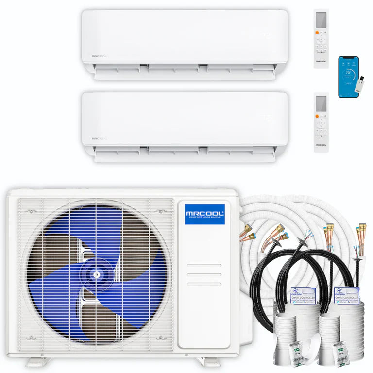 24,000 BTU 2 Zone Ductless Air Conditioner and Heat Pump D71032