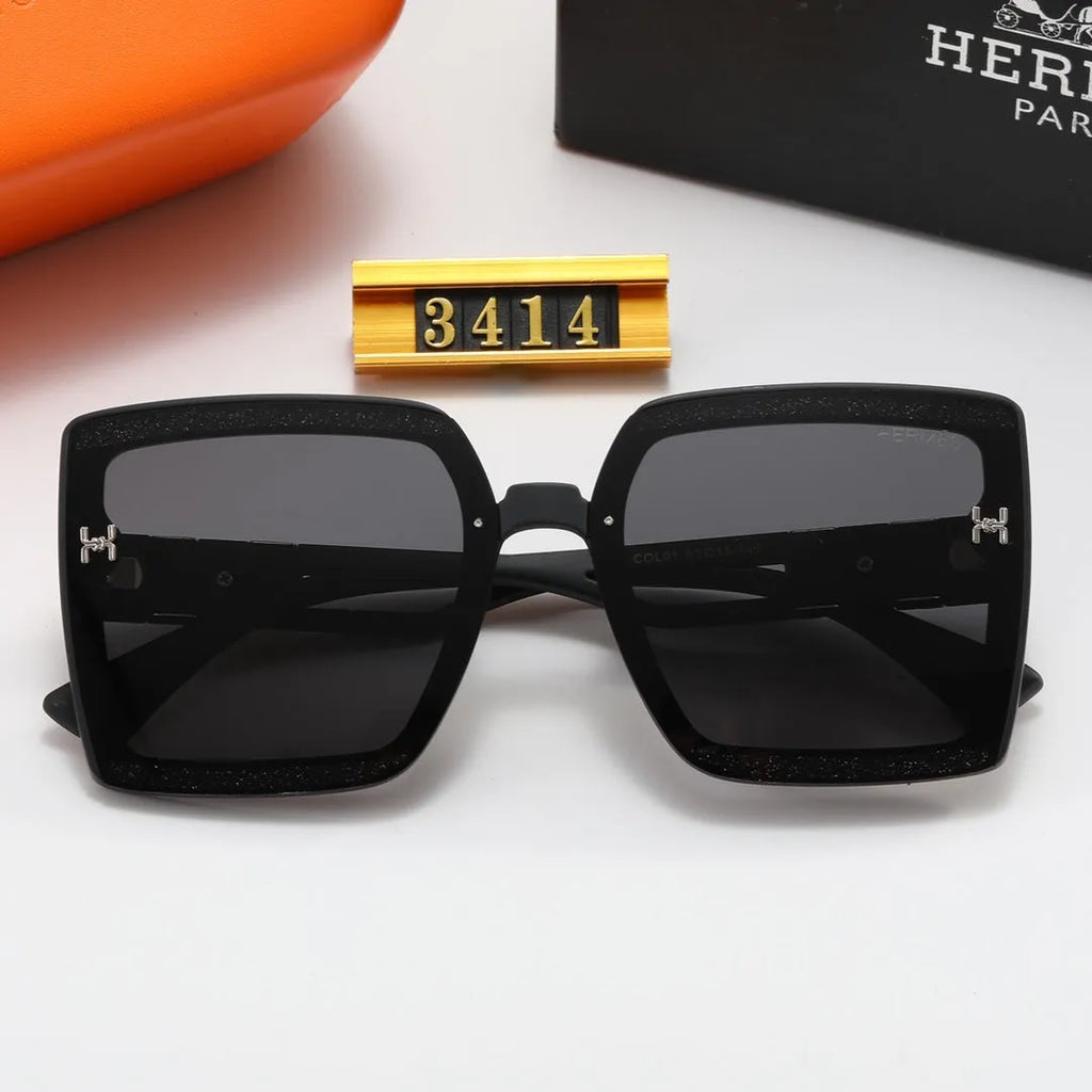 Fashion Big H Hollow Temple Polarized Sunglasses G2049