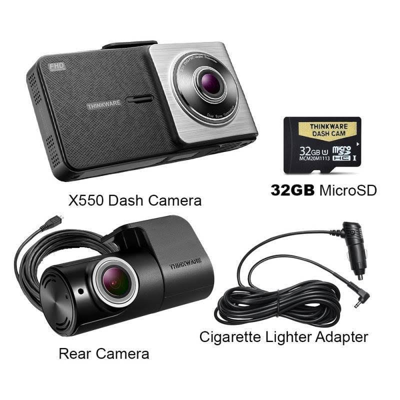 Dashcam with Rear View Camera with 32GB microSD Card D9873
