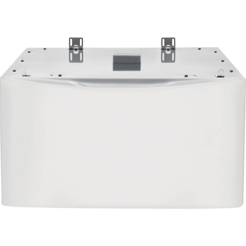 White Laundry Pedestal with Storage Drawer Z39369