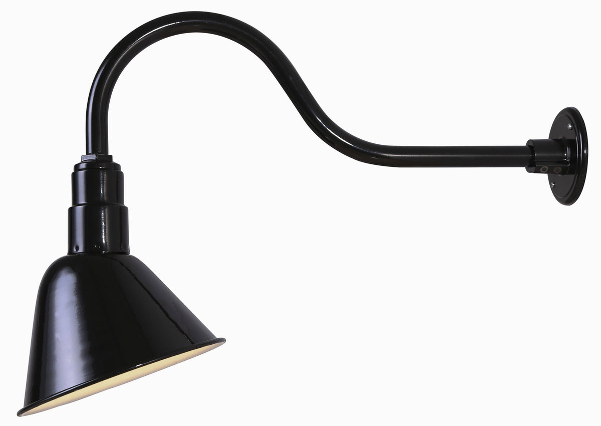 Black 1-Light Outdoor Wall Sconce K6297